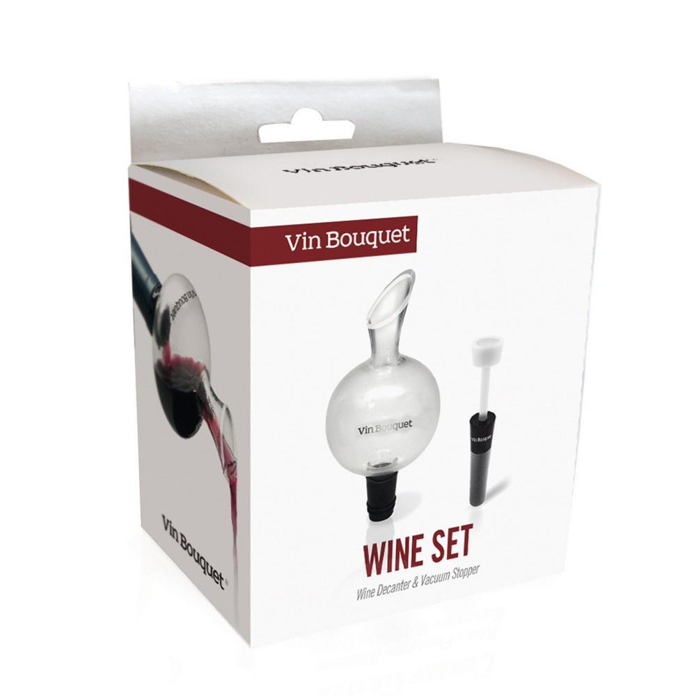 Vin Bouquet  Мини декантер и вакуум тапа за вино